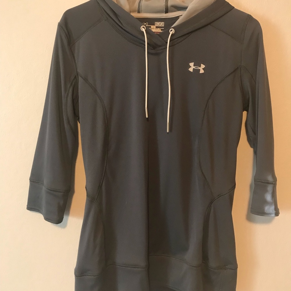 Grey Under Armour Hoodie M